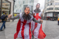 England fans start to arrive in London ahead of the Euro 2020 semi-finals