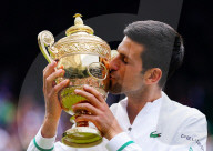 TENNIS - Wimbledon: Novak Djokovic feiert seinen Sieg