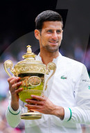 TENNIS - Wimbledon: Novak Djokovic feiert seinen Sieg
