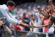 TENNIS - Wimbledon: Novak Djokovic feiert seinen Sieg