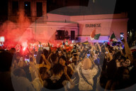 FUSSBALL-EM - Italienische Fans feiern den EM-Titel in Rom