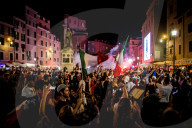 FUSSBALL-EM - Italienische Fans feiern den EM-Titel in Rom