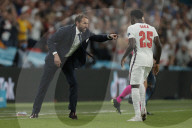 Gareth Southgate and Bukayo Saka
