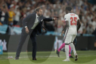 Gareth Southgate and Bukayo Saka