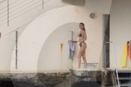 Bella Hadid Shows Off Her Bikini Body - Antibes