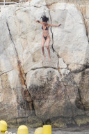Bella Hadid Shows Off Her Bikini Body - Antibes
