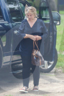 Proud grandma Kirstie Alley, 70, enjoys a family lunch date with son William True Stevenson, 28, and his two young children.