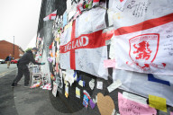 EURO 2020 - Sympathiebekundungen - Anwohner und Fans überkleben die von Vandalen beschädigte Rashford-Mauer in Manchester