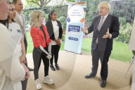 PM Boris Johnson hosts a "Don't face it alone" reception.