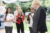 PM Boris Johnson hosts a "Don't face it alone" reception.