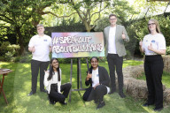 PM Boris Johnson hosts a "Don't face it alone" reception.