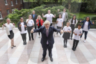 PM Boris Johnson hosts a "Don't face it alone" reception.