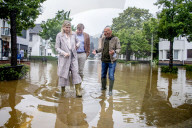 ROYALS - Willem Alexander und Maxima besuchen den vom Hochwasser betroffenen Ort Valkenburg
