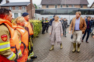 ROYALS - Willem Alexander und Maxima besuchen den vom Hochwasser betroffenen Ort Valkenburg
