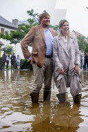 ROYALS - Willem Alexander und Maxima besuchen den vom Hochwasser betroffenen Ort Valkenburg