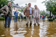 ROYALS - Willem Alexander und Maxima besuchen den vom Hochwasser betroffenen Ort Valkenburg