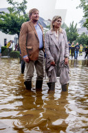 ROYALS - Willem Alexander und Maxima besuchen den vom Hochwasser betroffenen Ort Valkenburg