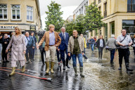 ROYALS - Willem Alexander und Maxima besuchen den vom Hochwasser betroffenen Ort Valkenburg