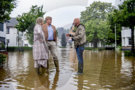 ROYALS - Willem Alexander und Maxima besuchen den vom Hochwasser betroffenen Ort Valkenburg