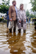 ROYALS - Willem Alexander und Maxima besuchen den vom Hochwasser betroffenen Ort Valkenburg