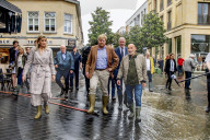 ROYALS - Willem Alexander und Maxima besuchen den vom Hochwasser betroffenen Ort Valkenburg