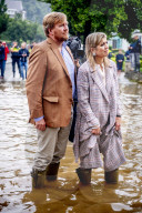 ROYALS - Willem Alexander und Maxima besuchen den vom Hochwasser betroffenen Ort Valkenburg