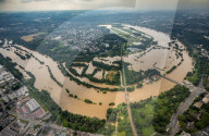 NEWS - Hochwasser Deutschland: Die Ruhr aus der Luft gesehen