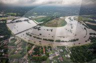 NEWS - Hochwasser Deutschland: Die Ruhr aus der Luft gesehen