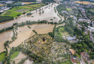 NEWS - Hochwasser Deutschland: Die Ruhr aus der Luft gesehen