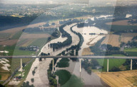 NEWS - Hochwasser Deutschland: Die Ruhr aus der Luft gesehen