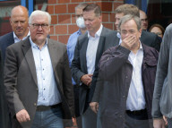 Frank-Walter Steinmeier und Armin Laschet in Erftstadt