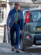 Excl Stanley Tucci Relaxing In West Sussex