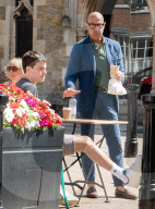 Excl Stanley Tucci Relaxing In West Sussex