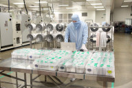 Envision AESC Cell manufacturing area for electric batteries produced for the Nissan Leaf car