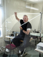 Jean-Paul Gaultier at the company's headquarters in Paris