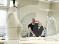 Jean-Paul Gaultier at the company's headquarters in Paris