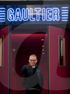 Jean-Paul Gaultier at the company's headquarters in Paris