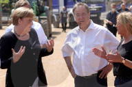 NEWS - Angela Merkel und NRW-Ministerpräsident Armin Laschet besuchen Bad Münstereifel