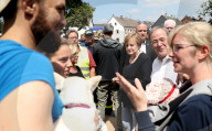 NEWS - Angela Merkel und NRW-Ministerpräsident Armin Laschet besuchen Bad Münstereifel