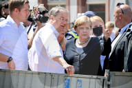 NEWS - Angela Merkel und NRW-Ministerpräsident Armin Laschet besuchen Bad Münstereifel