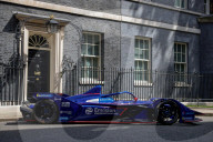 Formula E Racing car in Downing Street