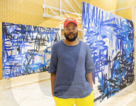 Oscar Murillo, Turner Prize winner in 2019 presents his global project Frequencies at his old school 