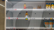 NEWS - Coronavirus: Leere Regale in den Supermärkten in Grossbritannien