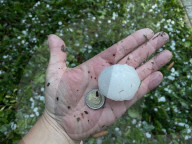 NEWS - Unwetter in Bayern: Starkregen und  rieseige Hagelkörner legen Landkreise lahm