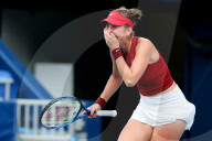 TOKIO 2020 OLY - Belinda Bencic reagiert nach ihrem Sieg im Halbfinale des Dameneinzel-Tennis 