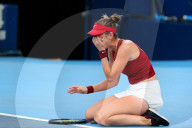 TOKIO 2020 OLY - Belinda Bencic reagiert nach ihrem Sieg im Halbfinale des Dameneinzel-Tennis 