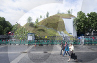 Marble Arch Mound. Cumberland Gate, London