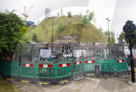 Marble Arch Mound. Cumberland Gate, London