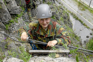 ROYALS - Prinzesssin Elisabeth von Belgien beim Praktikum im Commando Training Center in Marche-les-Dames