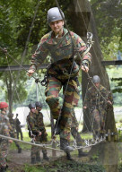 ROYALS - Prinzesssin Elisabeth von Belgien beim Praktikum im Commando Training Center in Marche-les-Dames